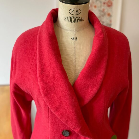 Crisca - 100% Wool Double-Breasted Blazer - with 🍒! - Picture 3 of 12